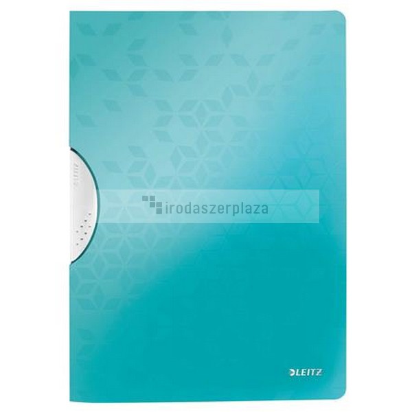 Gyorsfűző, klipes, PP, A4, LEITZ "Wow ColorClip" jégkék - Image 2