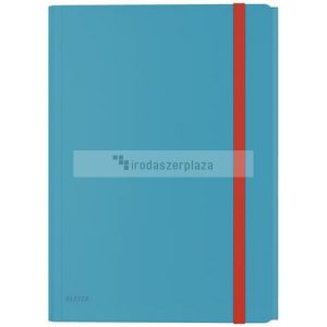Gumis mappa, extra tasakkal, PP, A4, LEITZ "Cosy", nyugodtkék