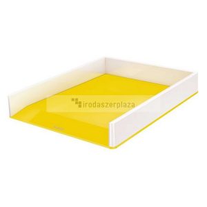 Irattálca, műanyag, kettős színhatású, LEITZ "Wow", sárga