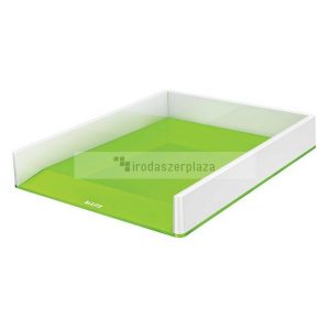 Irattálca, műanyag, kettős színhatású, LEITZ "Wow", zöld