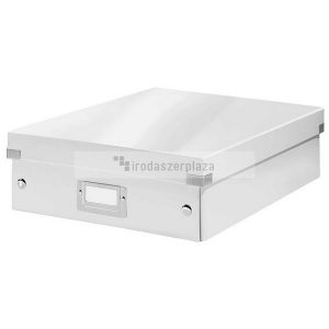 Doboz, rendszerező, M méret, LEITZ "Click&Store", fehér