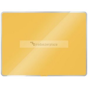 Mágneses üvegtábla, 60x40 cm, LEITZ "Cosy", melegsárga