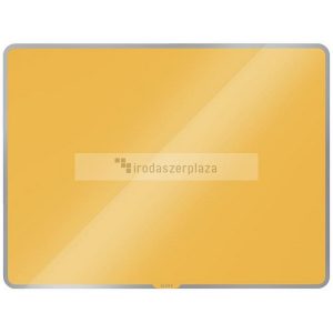 Mágneses üvegtábla, 80x60 cm, LEITZ "Cosy", melegsárga