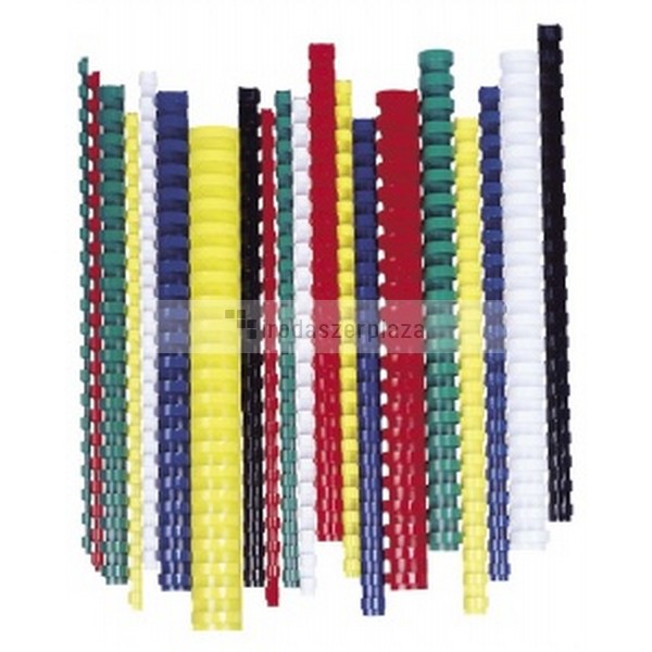 Spirál, műanyag, 14 mm, 81-100 lap, FELLOWES, 100 db, piros - Image 2