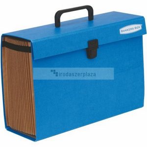 Harmonikatáska, karton, 19 rekeszes, FELLOWES "Bankers Box Handifile", kék