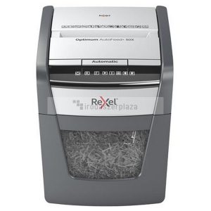 Iratmegsemmisítő, konfetti, 50 lap, REXEL, "Optimum AutoFeed+ 50X"
