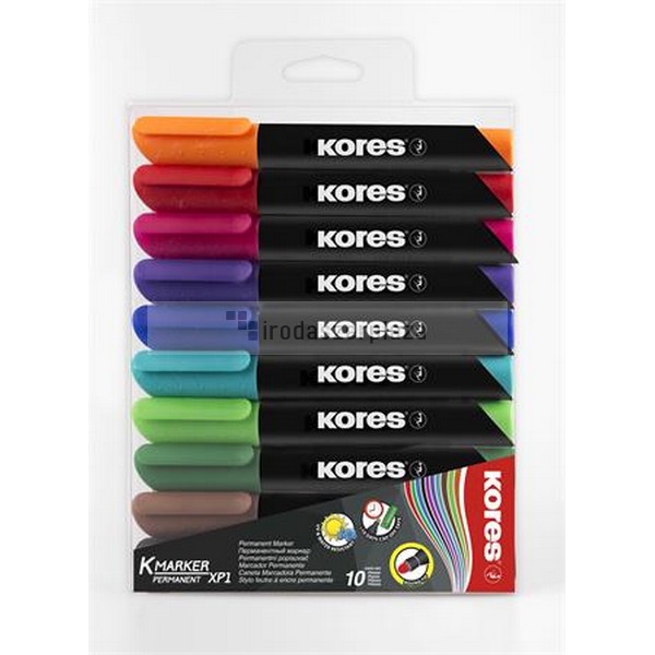 Alkoholos marker, 3-5 mm, kúpos, KORES "K-Marker", 10 különböző szín - Image 2
