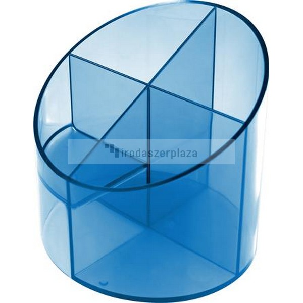 Írószertartó, 4 részes, HELIT "Economy", áttetsző kék - Image 2