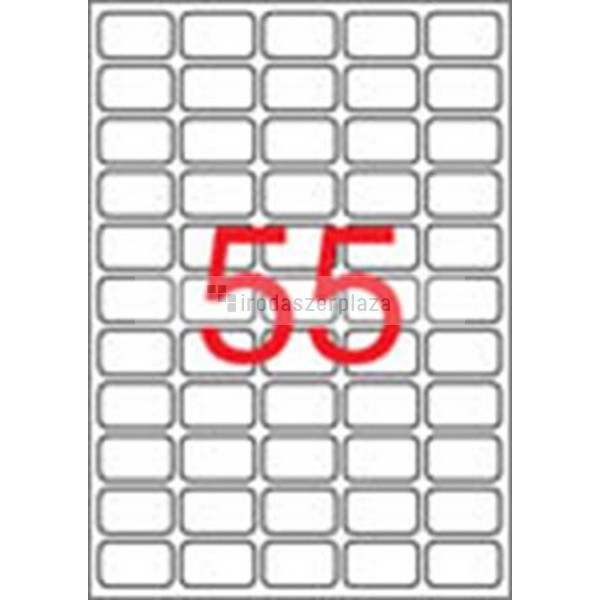 Etikett, univerzális, 36,8x23,8 mm, eltávolítható, kerekített sarkú, APLI, 5500 etikett/csomag - Image 2