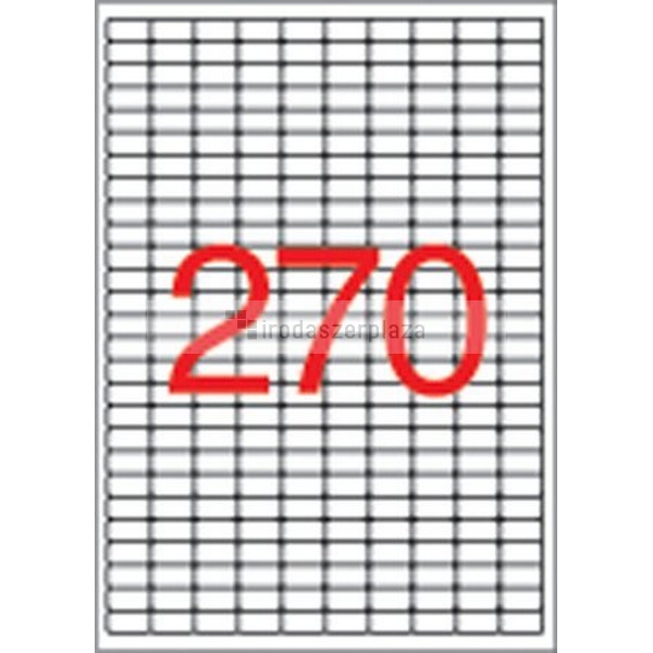 Etikett, univerzális, 17,8x10 mm, eltávolítható, kerekített sarkú, APLI, 6750 etikett/csomag - Image 2