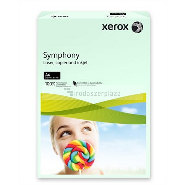 Másolópapír, színes, A4, 80 g, XEROX "Symphony", világoszöld (pasztell) - Image 2