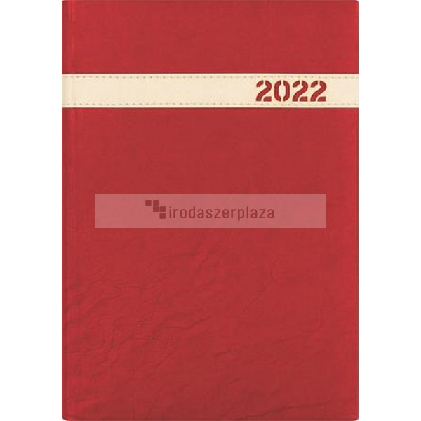 Naptár, tervező, A5, napi, DAYLINER, "The Boss", bordó