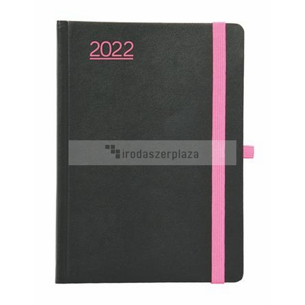 Naptár, tervező, B6, heti, TOPTIMER, "Nero", fekete-pink - Image 2