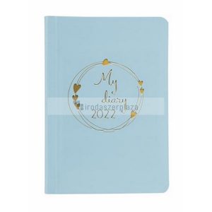 Naptár, tervező, B6, napi, TOPTIMER "Pastel", kék