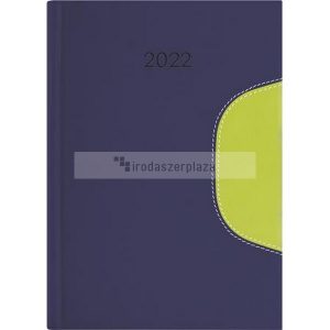 Naptár, tervező, B5, heti, DAYLINER  "Memphis", kék-zöld
