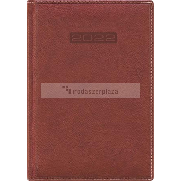 Naptár, tervező, B5, heti, DAYLINER, "Sherwood", barnásvörös