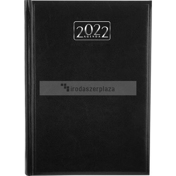 Naptár, tervező, A5, napi, VICTORIA OFFICE, fekete (2023 évi)