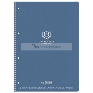 Spirálfüzet, A4+, kockás, 80 lap, SHKOLYARYK, "University", vegyes