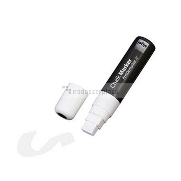 Folyékony krétamarker, vágott hegy, 5-15 mm, SIGEL "150", fehér - Image 2