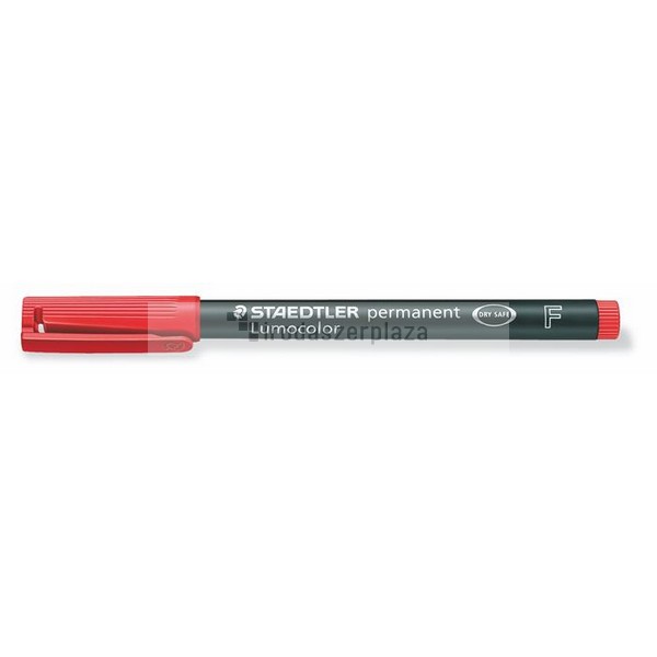 Alkoholos marker, OHP, 0,6 mm, STAEDTLER "Lumocolor 318", piros - Image 2