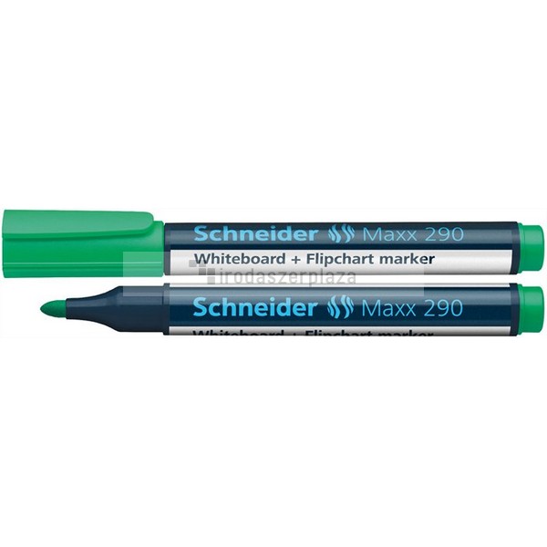 Tábla- és flipchart marker, 2-3 mm, kúpos, SCHNEIDER "Maxx 290", zöld - Image 2