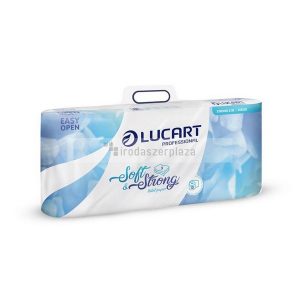 Toalettpapír, 3 rétegű, kistekercses, 10 tekercs, LUCART "Soft and Strong", fehér