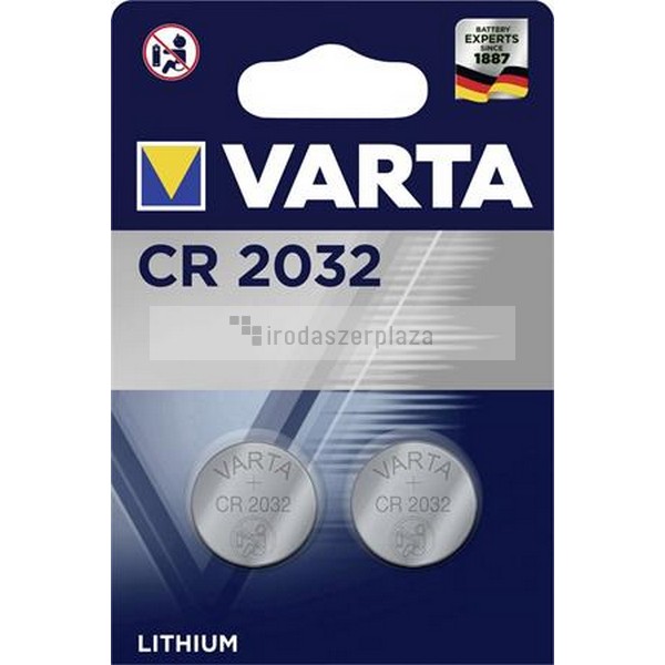 Gombelem, CR2032, 2 db, VARTA