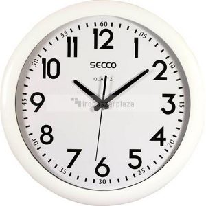 Falióra, 39,5 cm, SECCO, fehér keretes