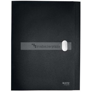 Iratvédő mappa, 38 mm, PP, A4, LEITZ "Recycle", fekete