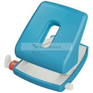 Lyukasztó, kétlyukú, 30 lap, LEITZ "Cosy", nyugodtkék