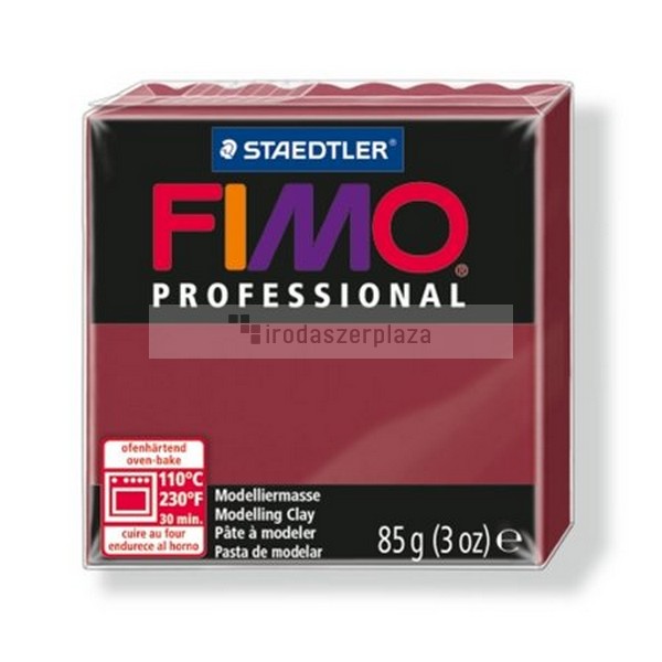 Gyurma, 85 g, égethető, FIMO "Professional", bordó