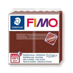 Gyurma, 57 g, égethető, FIMO" Leather Effect", dió