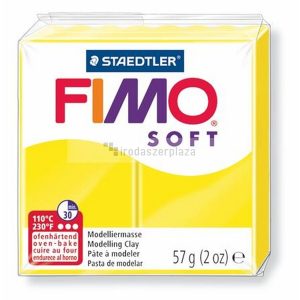 Gyurma, 57 g, égethető, FIMO "Soft", citromsárga