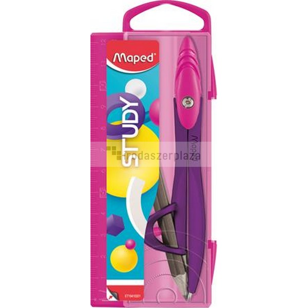 Körző, adapterrel, MAPED "Study Pop", vegyes színek