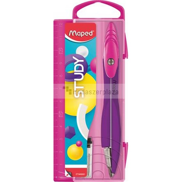 Körző, heggyel, MAPED "Study Pop", vegyes színek