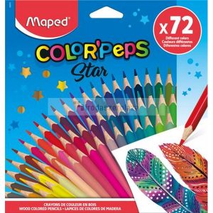 Színes ceruza készlet, MAPED "Color`Peps", 72 különböző szín