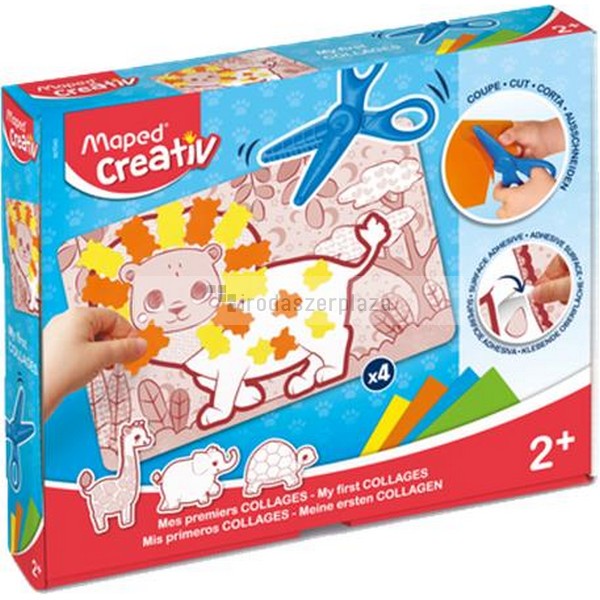 Kreatív készségfejlesztő készlet, MAPED CREATIV, "Early age", vágj és ragassz!