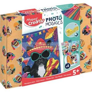 Mozaikos képkészítő készlet, MAPED CREATIV, "Adveture Animals", kalandos állatok