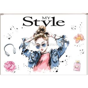 Irattartó tasak, A4, PP, cipzáras, 180 mikron, PANTA PLAST "Style"