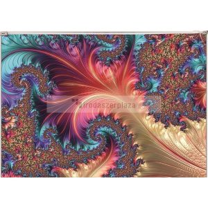 Irattartó tasak, A4, PP, cipzáras, 180 mikron, PANTA PLAST "Fractal"