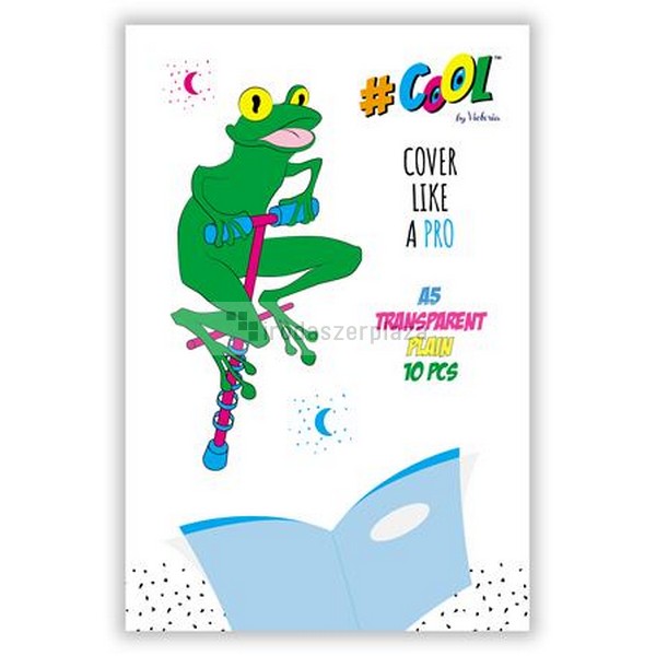 Öntapadó füzet- és könyvborító, A5, COOL BY VICTORIA, víztiszta