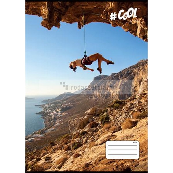 Füzet, tűzött, A4, vonalas, 32 lap, COOL BY VICTORIA, "Nature sport", "81-32"