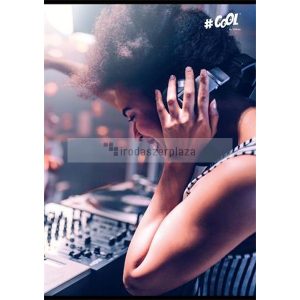 Füzet, tűzött, A5, vonalas, 96 lap, COOL BY VICTORIA, "DJ"