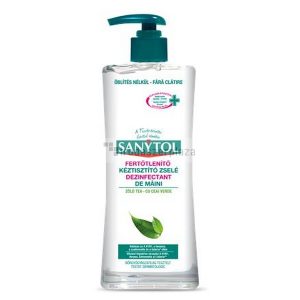 Kézfertőtlenítő gél, pumpás, 500 ml, SANYTOL