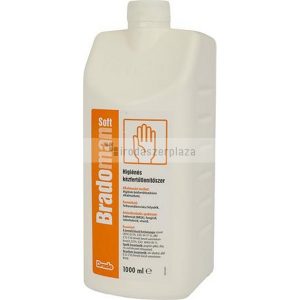 Kézfertőtlenítő szer, higiénés, 1 l, BRADOMAN "Soft"