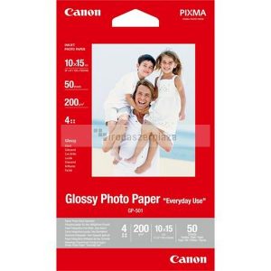 GP-501 Fotópapír, tintasugaras, 10x15 cm, 200 g, fényes, CANON