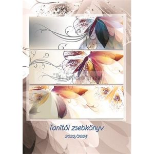 Tanítói zsebkönyv, A5, heti, 2022/2023 tanév, REALSYSTEM, virágminta