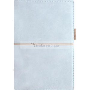 Kalendárium, gyűrűs, betétlapokkal, pocket méret, FILOFAX, "Domino" Soft", pasztellkék