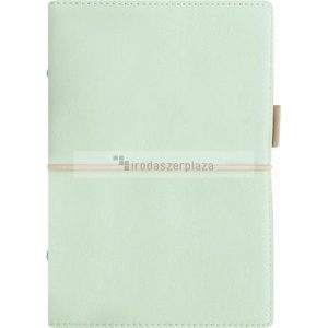 Kalendárium, gyűrűs, betétlapokkal, pocket méret, FILOFAX, "Domino" Soft", pasztellzöld