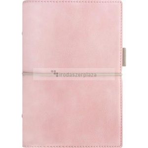 Kalendárium, gyűrűs, betétlapokkal, A5 méret, FILOFAX, "Domino" Soft", pasztell rózsaszín
